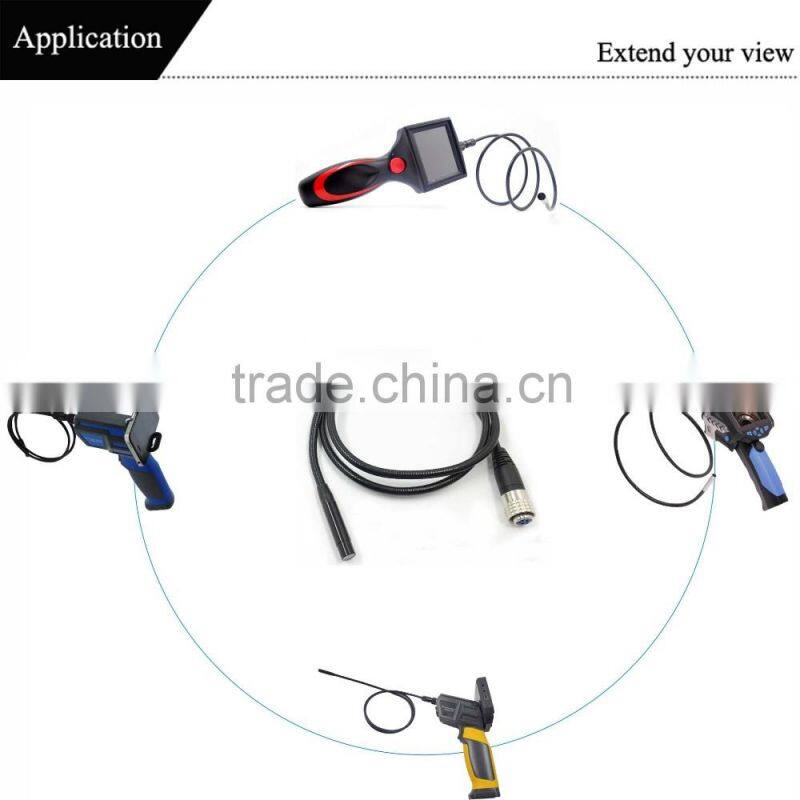 450000 pixels waterproof flexible leading cable borescope camera