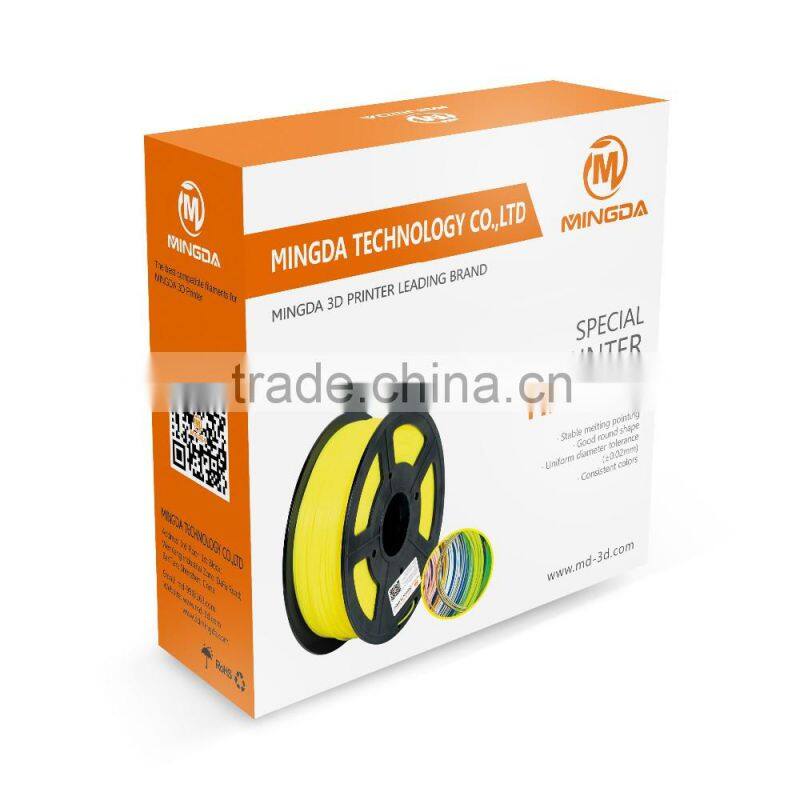 1.75mm 3d printing material made in China , MINGDA filament 3d at wholesale price