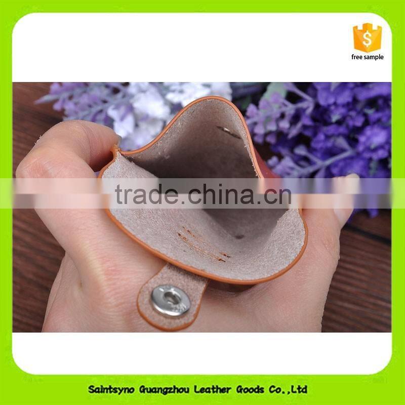 Card Holder Style Plain Genuine Leather Luggage Bag Tags 16036