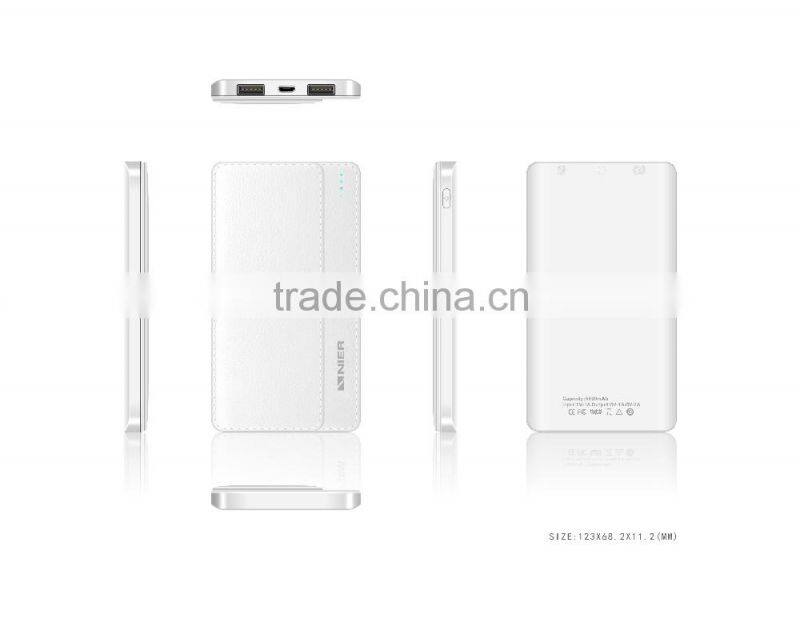 New Credit Card power bank 10000mah power bank pack portable external battery backup charge for Android Devices charging