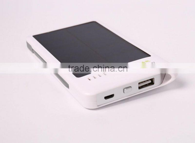 Wholesale Private Mode Solar Charger Power Bank 4000mah Solar Power Bank For Phone