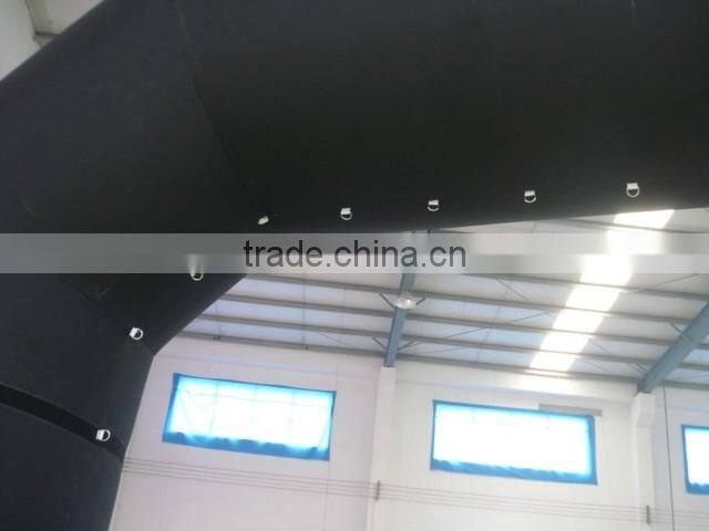 Customized design high quality advertising black inflatable finish line arch