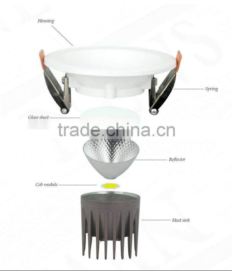 zhongshan factory direct SAA CE TUV certification 110mm cut-out15w Led Downlight For Dimmable LED downlight manufacture supply