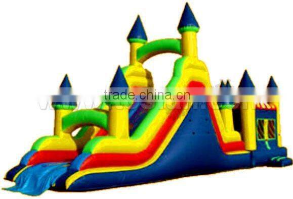 outdoor inflatable castle combo with slide for amusement park A3015