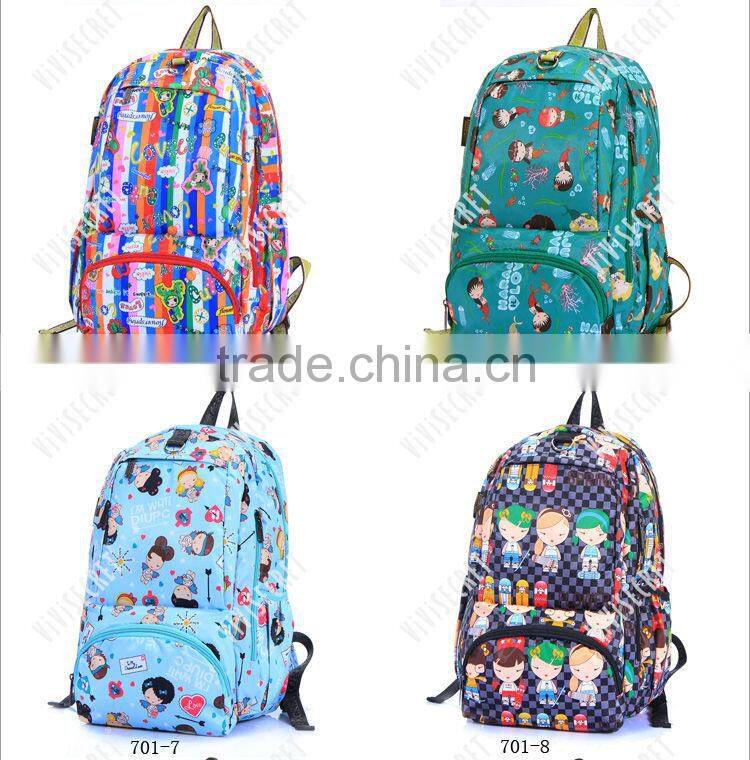 2016 lower price waterproof school bags for kid new stylish high quality backpacks made in China