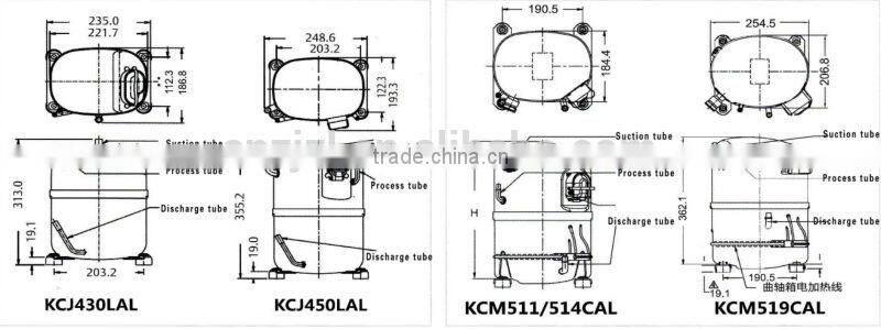 Chinese factory piston compressor and refrigerator compressor