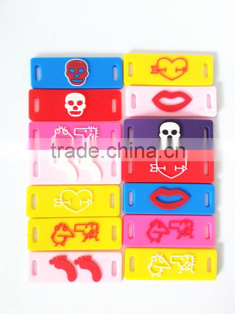 plastic shoe decoration shoelace charms / princess shaped shoe jibbtz for girls