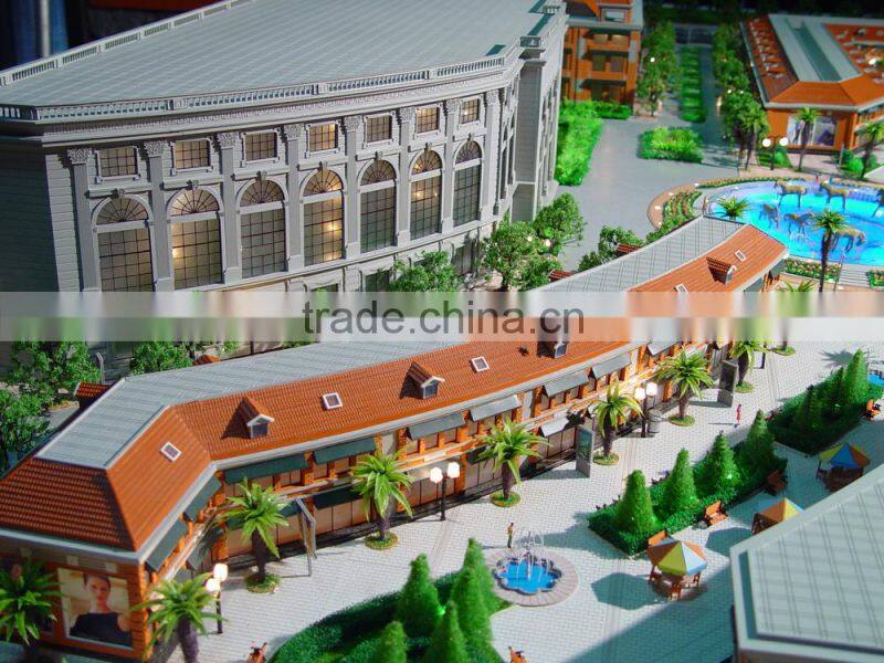 Office center building model maquette , sand table