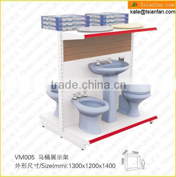 VM005---Toilet bowl sanitary ware display rack