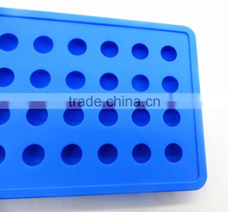 2016 New BPA free FDA food grade 40 cavity 12mm round sphere silicone chocolate mould ball