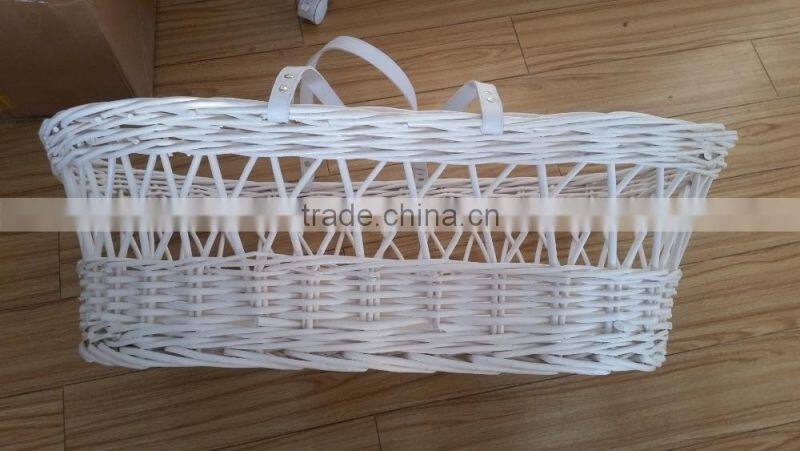bassinet wicker moses basket in white