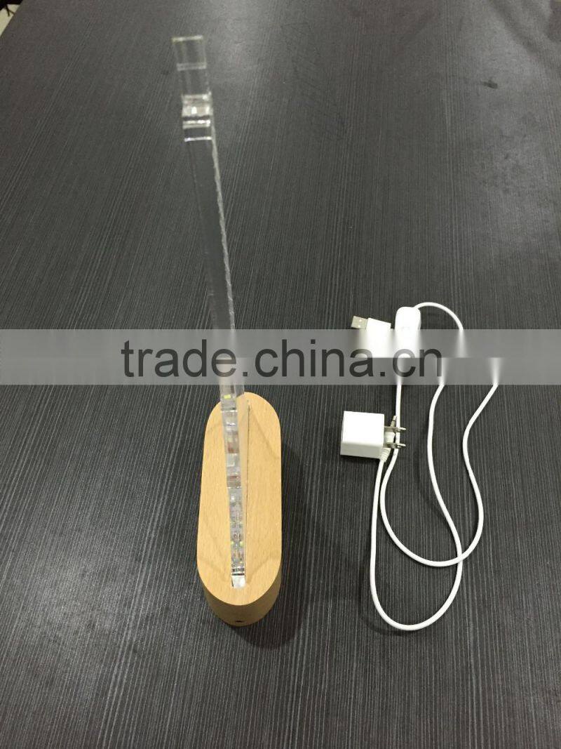 acrylic LED table lamp 3D Christmas tree desk lamp