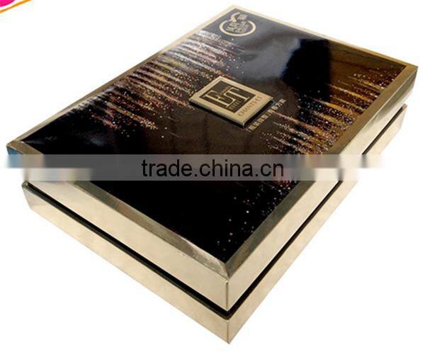 Logo printed sunglasses packaging rigid paper box with paper inner tray