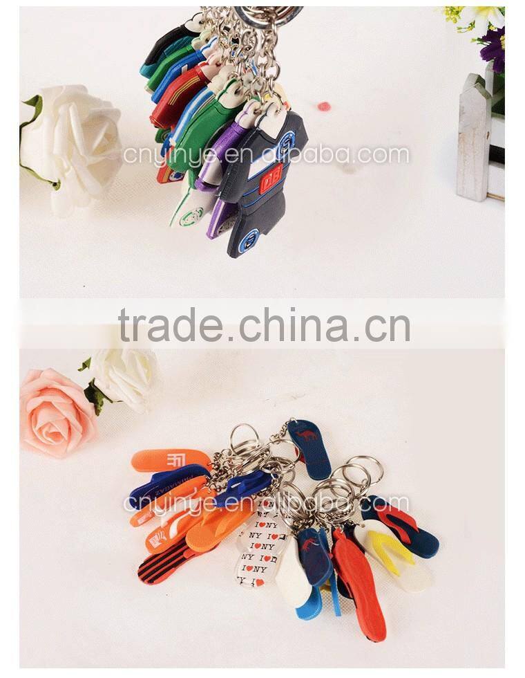 I LOVE NY flip-flop soft pvc keychain pvc rubber key chain