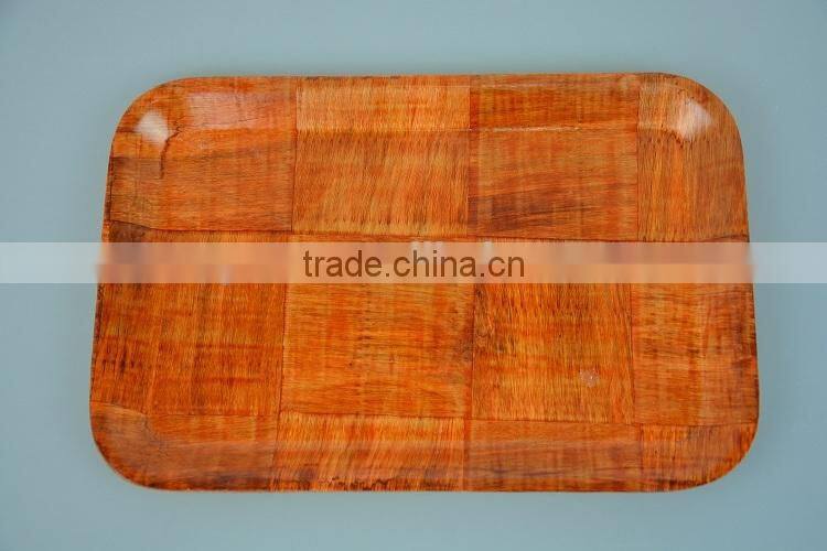 Lacquered Wooden Serving Tray for Hotel, can be customized