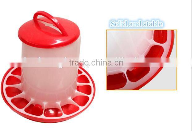 Hot Selling Red+White Chicken Chicks Hen Feeder And Liter Poultry Drinker Waterer Plastic