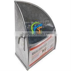Galvanized metal Hanging Corner Poultry Feeder