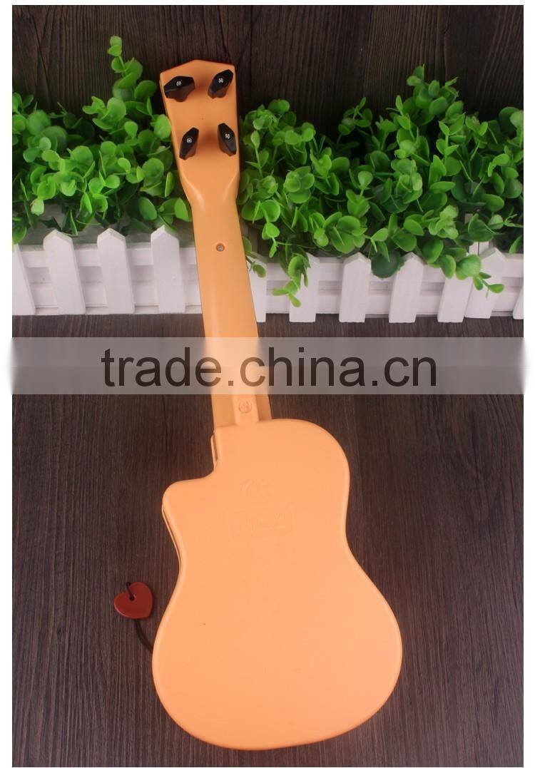 Plastic toy Simulation 4-string guitar toys educational toys for kids.simulation plays the guitar toys ,cheap toys,EN71. 7P