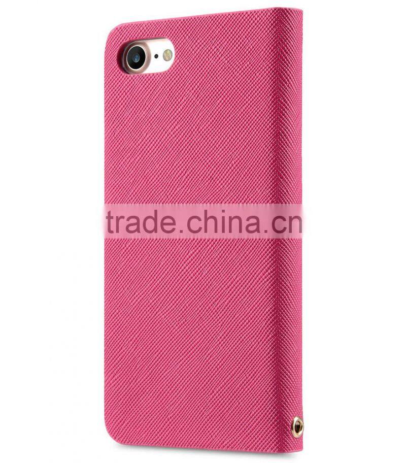 2016 Fashion Mobile Phone Case Wallet CASE PU Leather Case for Apple iPhone 7 (4.7")