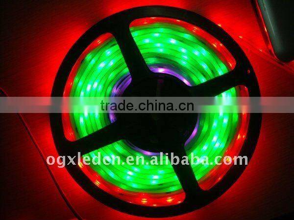 RGB 60leds/m 5050 waterproof IP67LED flexible strip silicone with rgb controller