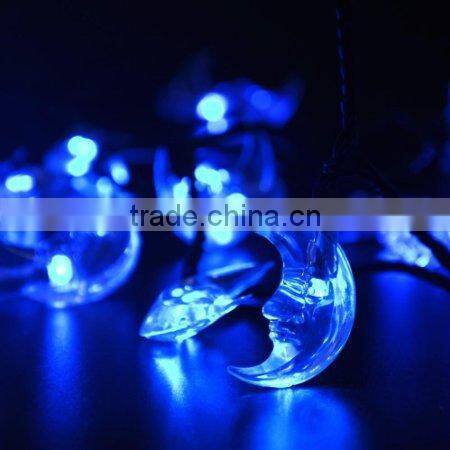 new style christmas decoration 30 led moon solar string light