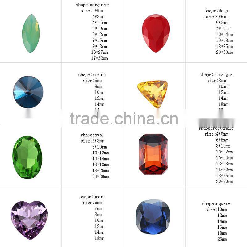 Factory direct price point back crystal stone for girls party dresses