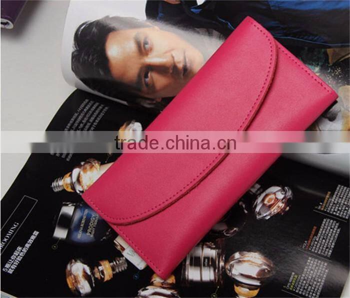 2016 Custom Wonder Wallet Ladies Leather Red Clutch Bifold Purse Wallet
