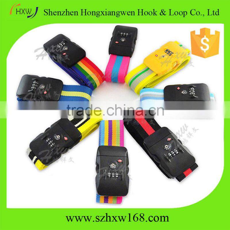 Adjustable suitcase belts/buckle packing strap/luggage belt with key