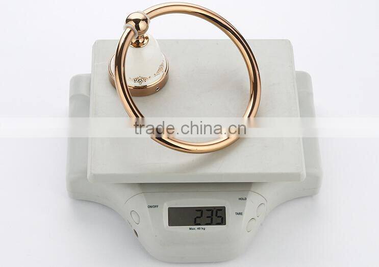 designer rings 11732 BAOGELI chrome bathroom accessories rose gold towel ring