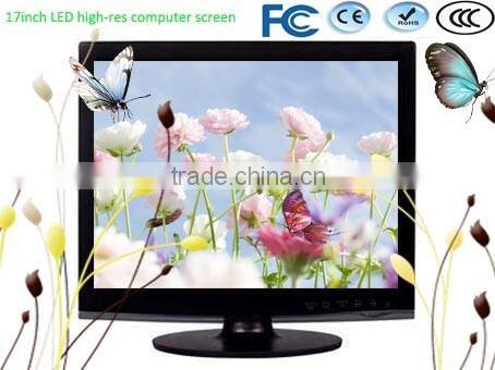 1080P professional 17'' /17inch full HD LCD/LED PC display/17inch commercial/home LED computor monitor