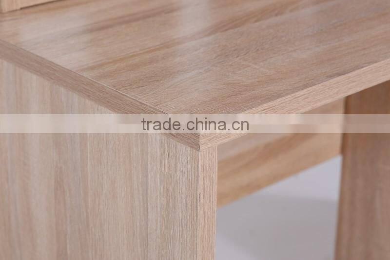 Computer desk bookshelf Draw-out type arc table