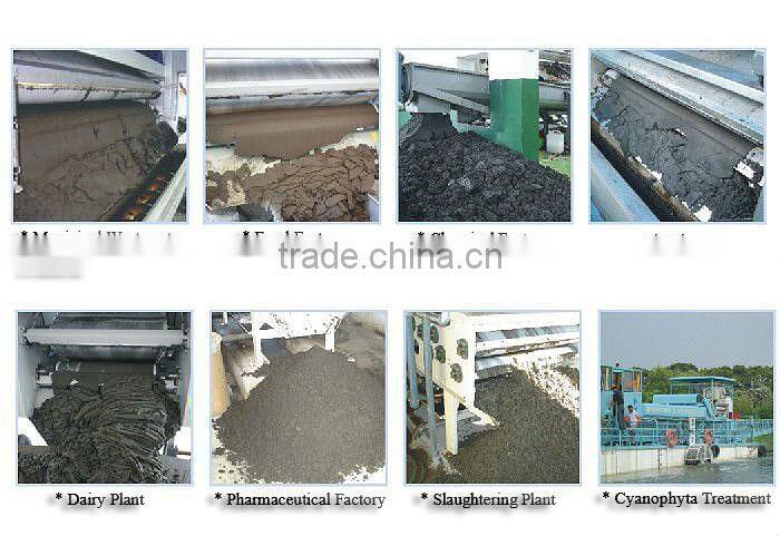 Belt type sewage treatment dewatering sludge filter press machine