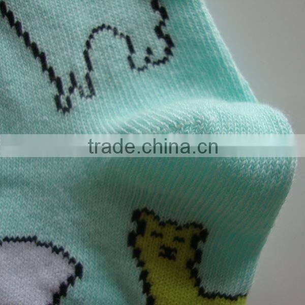 GSW-133 Alibaba wholesale jacquard fancy womens 100% pure cotton plain socks