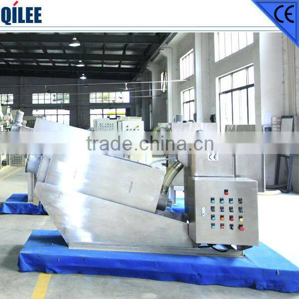 Food Waste Dewater and Separate Solid from Liquid screw filter press