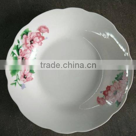 Domestic porcelain dish plate , domestic porcelainware , white porcelain plate