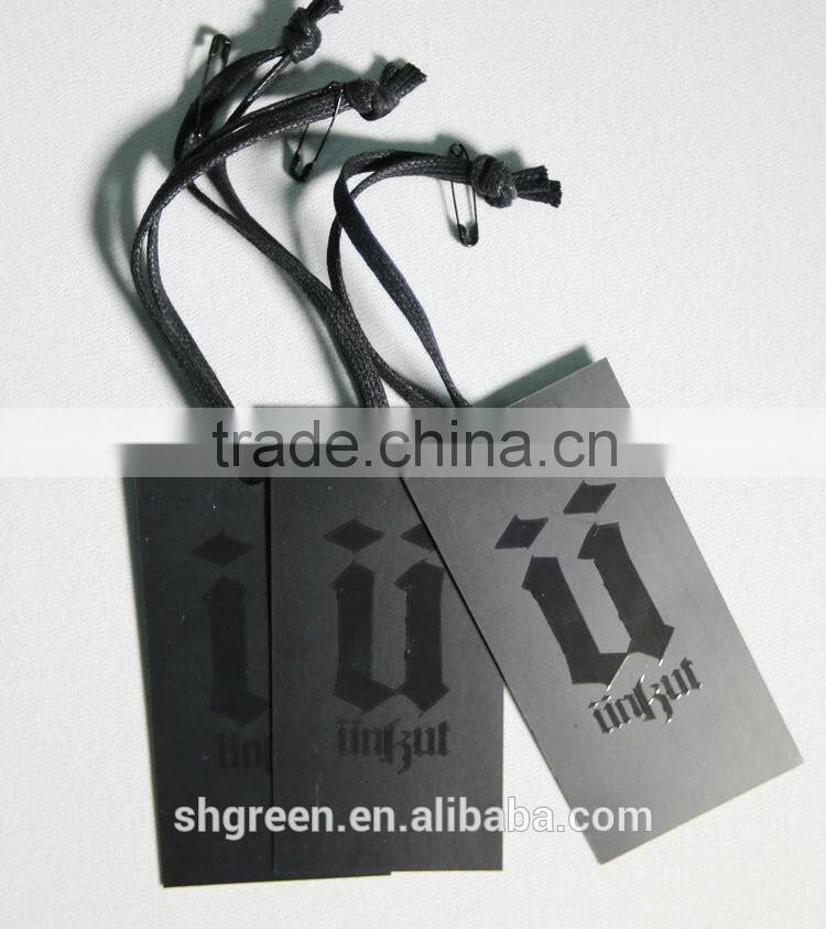 Glossy Spot UV brand logo paper hangtag