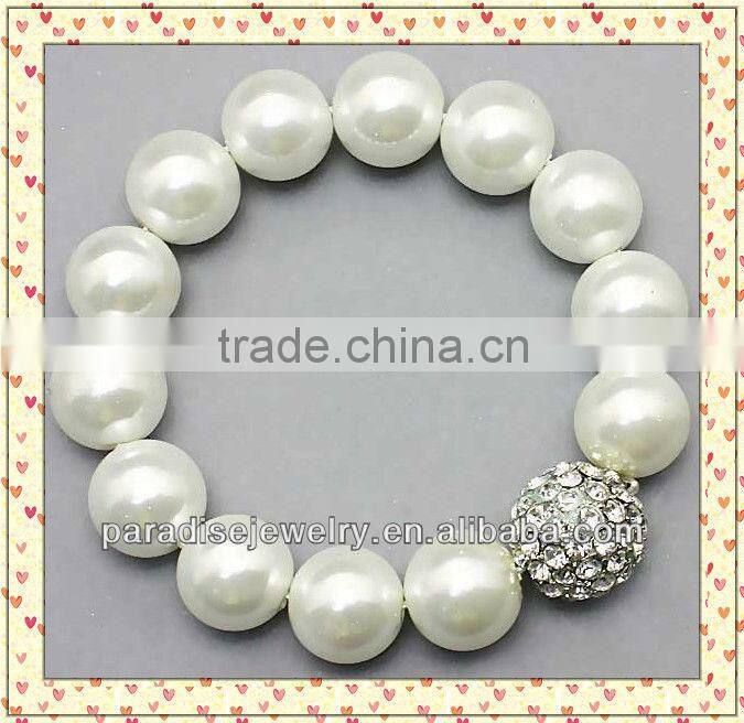 2012 Colorful handmade stretch crystal charm beaded Bracelet-14pcs/row-B22037-11