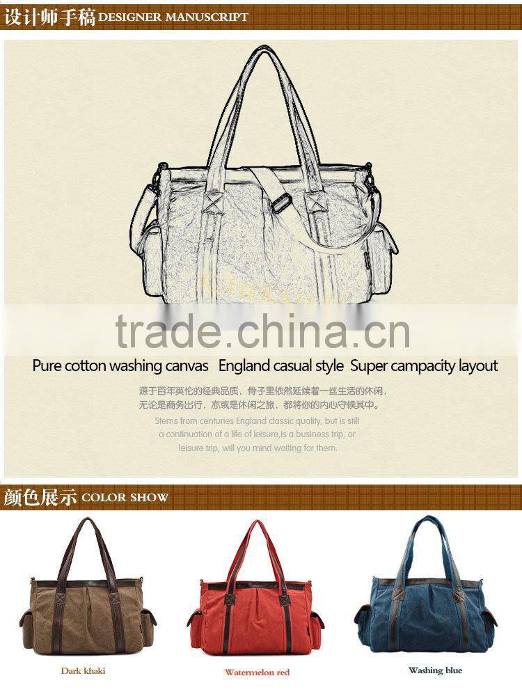 2016 Wholesale handbag china,canvas handbags shoulder bag big size for ladies