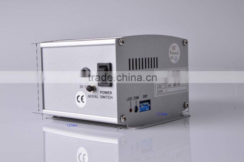 Decorative fiber optic lighting with 600pcs mixed diameter fiber cables and twinkle effect