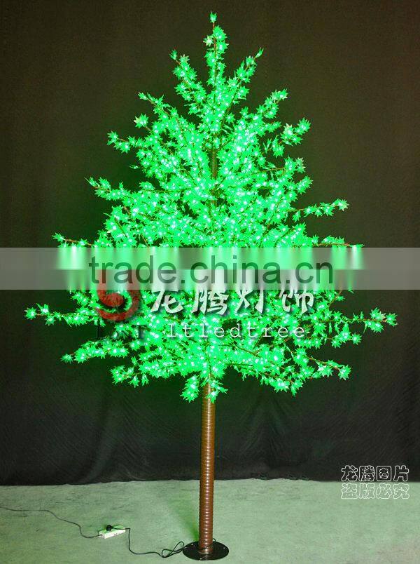 Maple leaf christmas led tree lighting