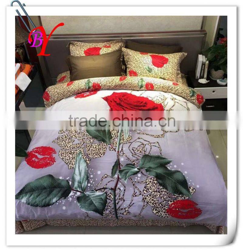 100% Cotton 3D Reactive Printed Bedding Sets