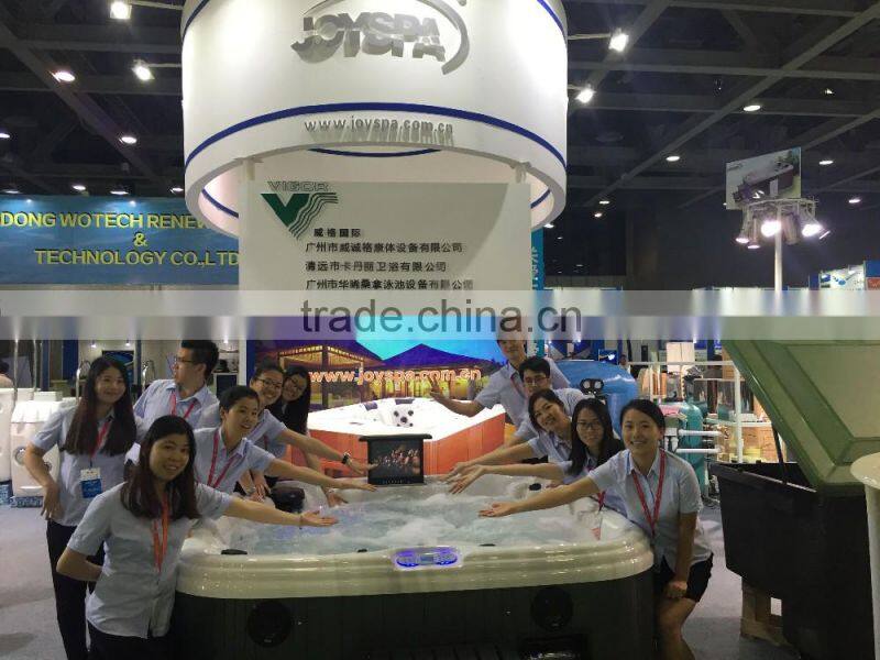 Joyspa jy8808 acrylic massage outdoor whirlpool 8seats familly hot tub