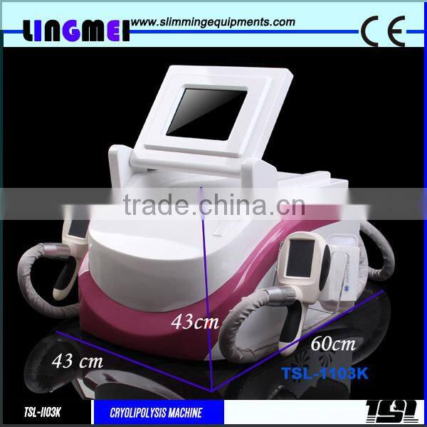 2 Cryolipolysis handle cryotherapy handles fat freezing liposuction 2 handpiece cryolipolysis machine