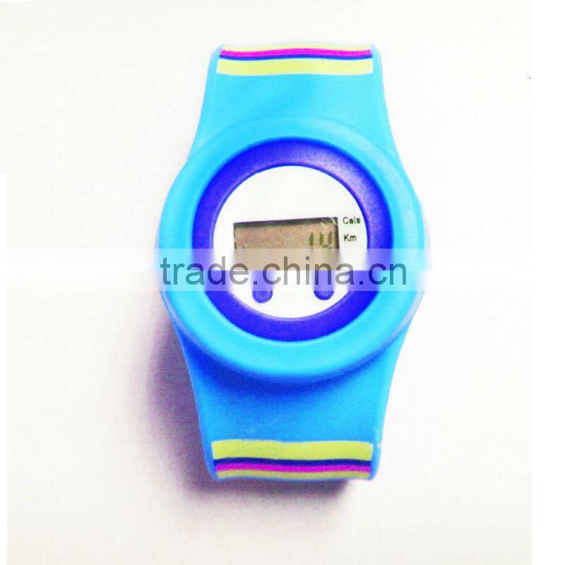 cheap promotional gift multifunction silicone bracelet best wrist pedometer