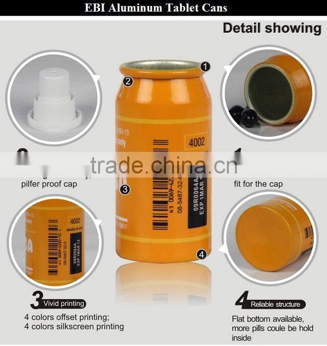 Chinese plain plastic tablet container