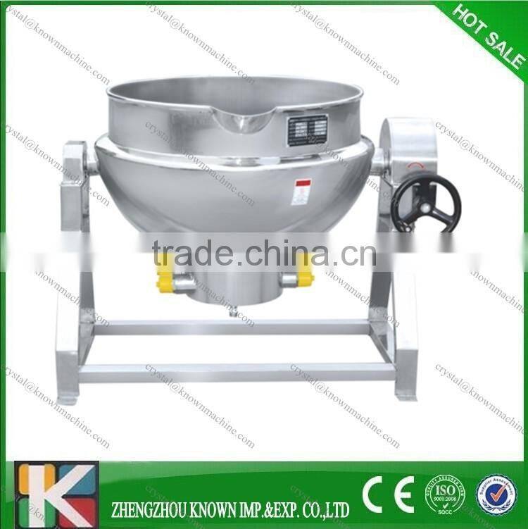 300L steam cooking kettle with agitator