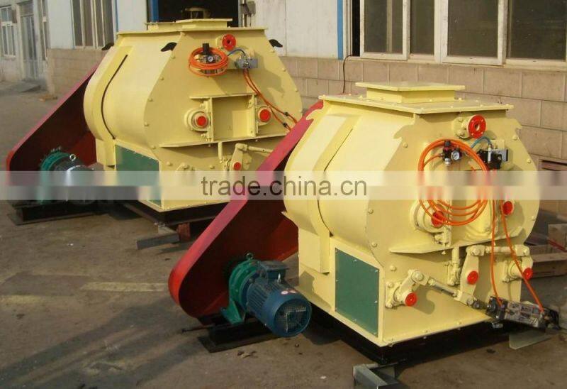 feed, foodstuffs, food,chemical Dual-shaft Oar Efficient Mixer with the hot air or cooler wind system