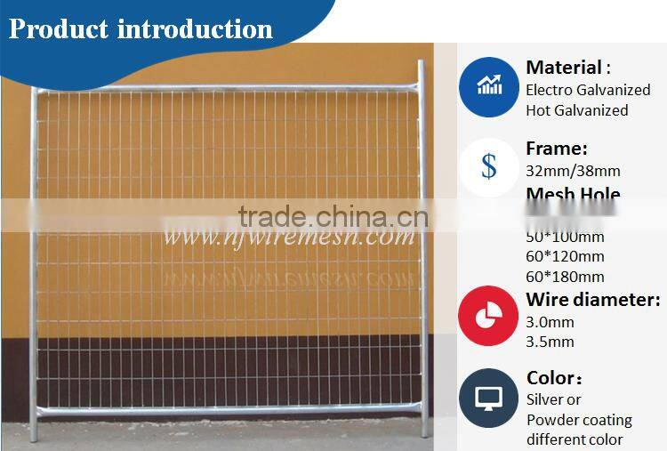 Construction Site Standard hot dipped galvanized welded panel removable temporary fence(Guangzhou Factory)