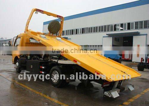 DFAC flat bed wrecker truck