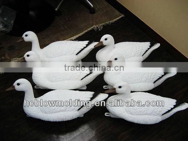 OEM Blow Molding Plastic HDPE Snow Goose Decoys Snow geese handicraft